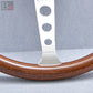 Nardi Classic 380mm Steering Wheel Mahogany Wood with Chrome Finish