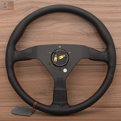 Momo MonteCarlo 350mm Steering Wheel With Red Stitching