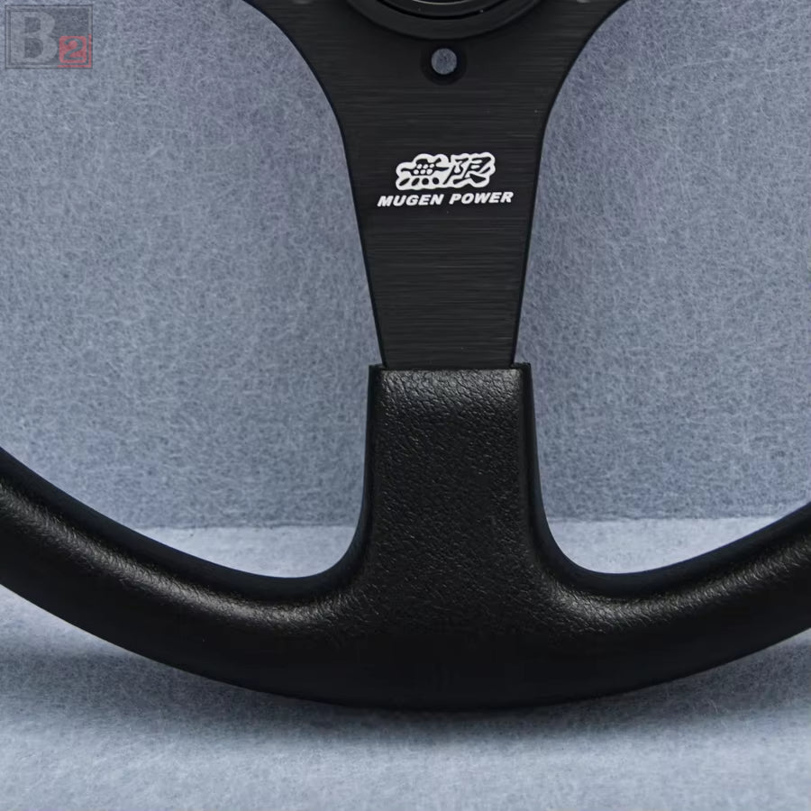 Mugen Power 350mm Leather Steering Wheel