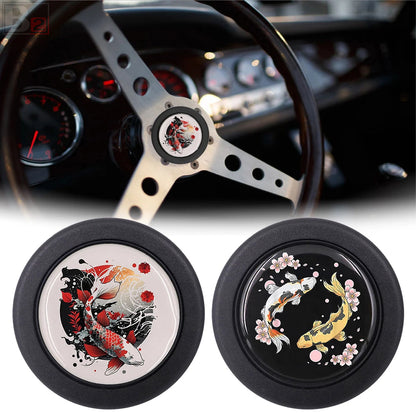 Koi Fish Horn Button