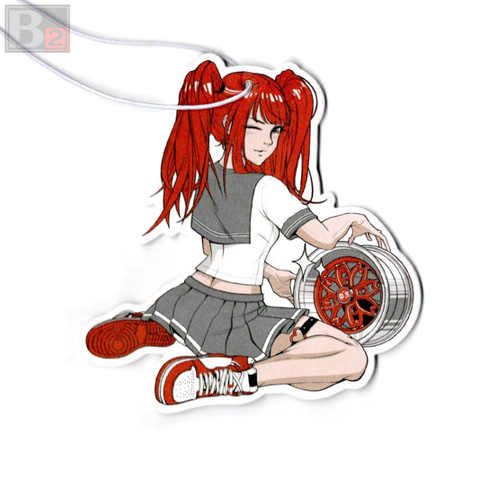 Anime Girl With Wheels Air Freshener