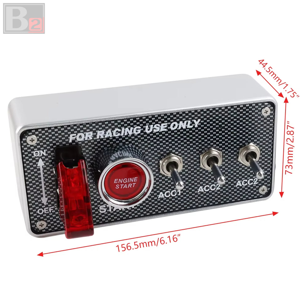 Carbon Fiber LED Sim Racing Toggle Switch Panel – Box 2 Motorsport