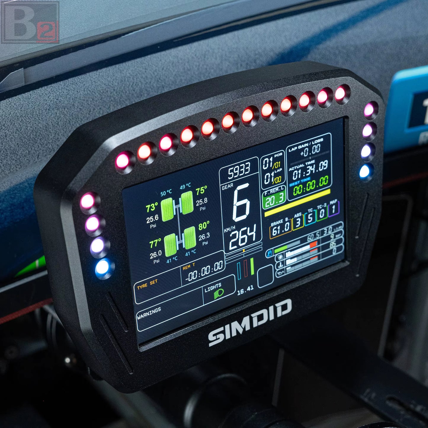 SIMDT Full-Race Multi-Unit Dashboard Display Unit