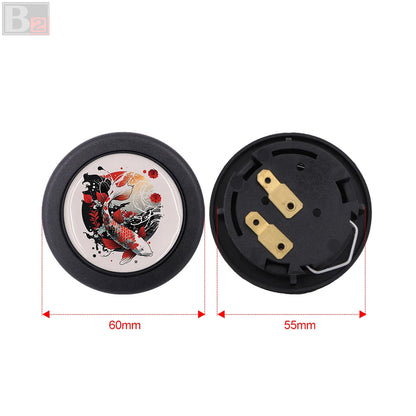Koi Fish Horn Button