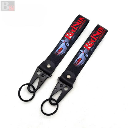 Red Suns Keychain Ribbon