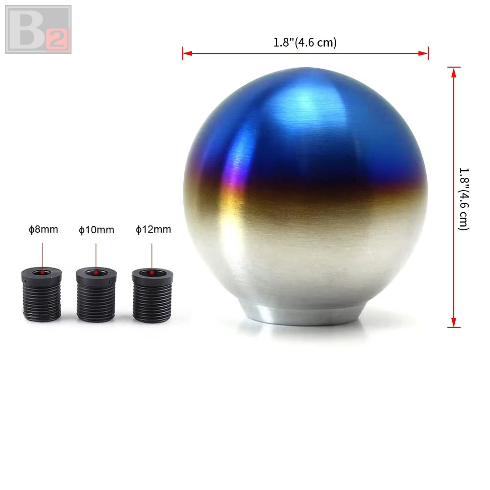 Titanium ball shift knob