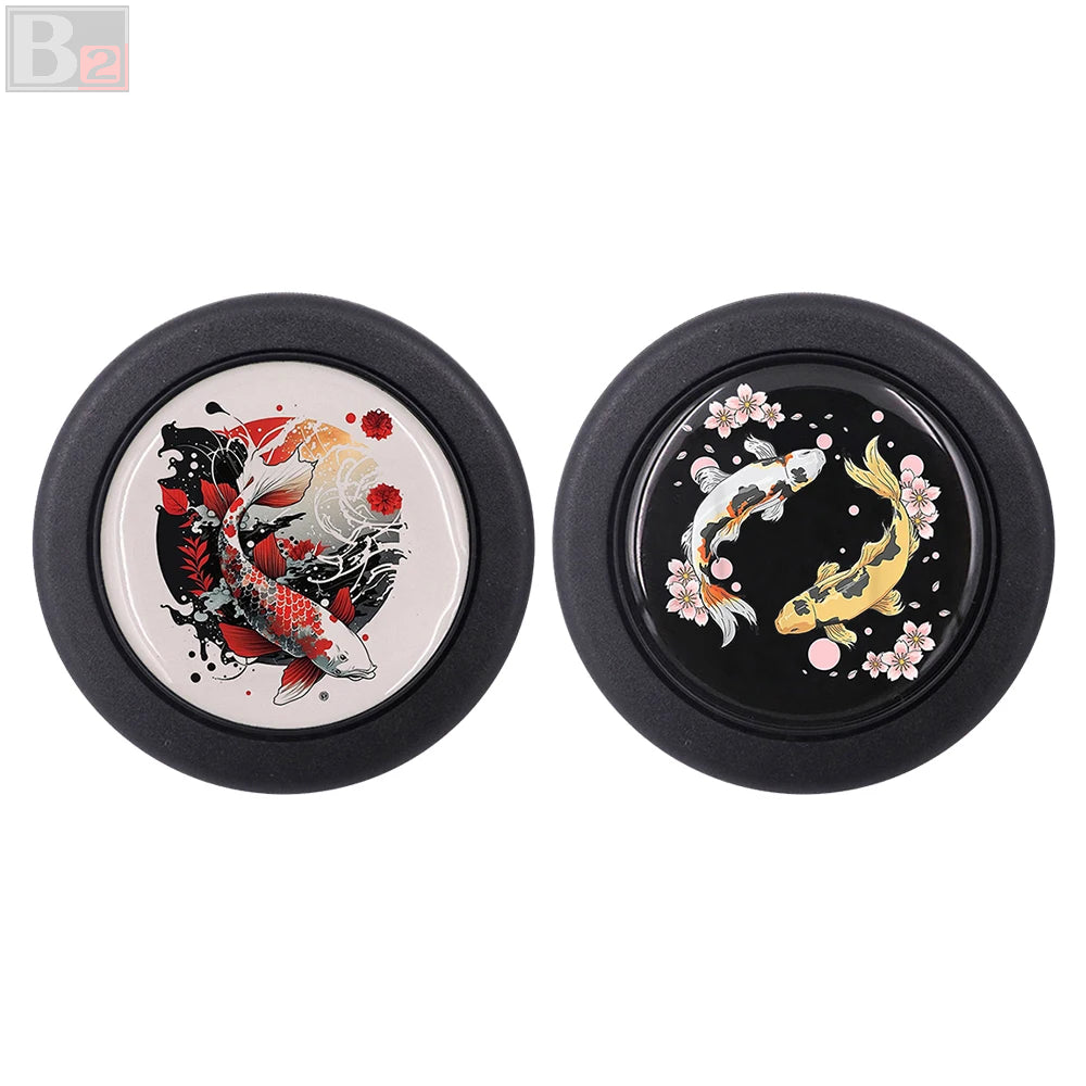 Koi Fish Horn Button
