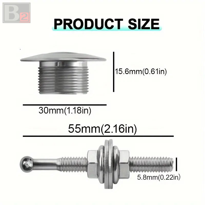 Universal Aluminum Push Button Billet Quick Release Hood Fasteners