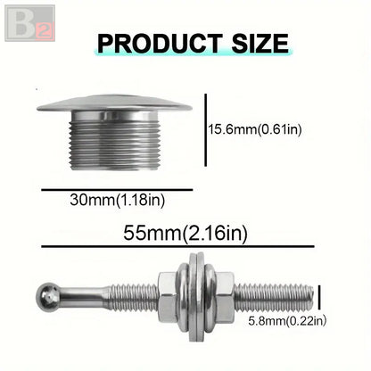 Universal Aluminum Push Button Billet Quick Release Hood Fasteners
