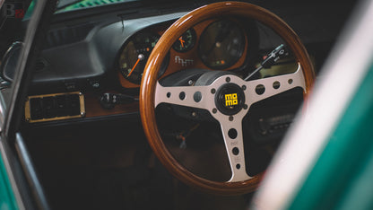 Momo Heritage Indy Silver 350mm Steering Wheel