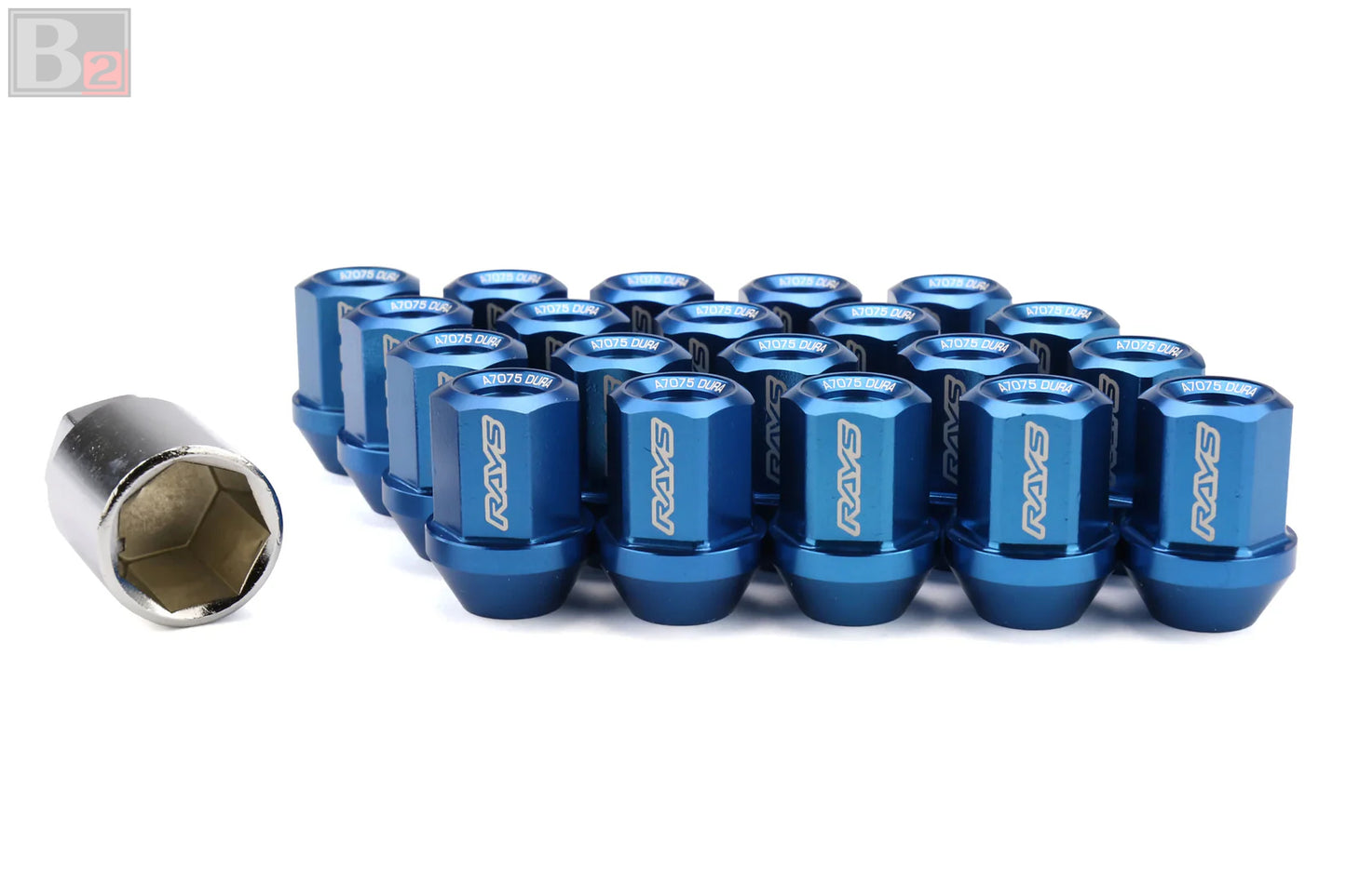 Rays L32 Dura-Nut Straight Type Lug Nut And Lock Set