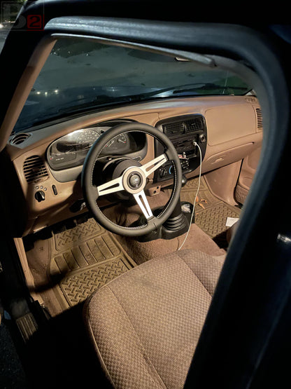 Momo 380mm Retro Series Leather Steering Wheel