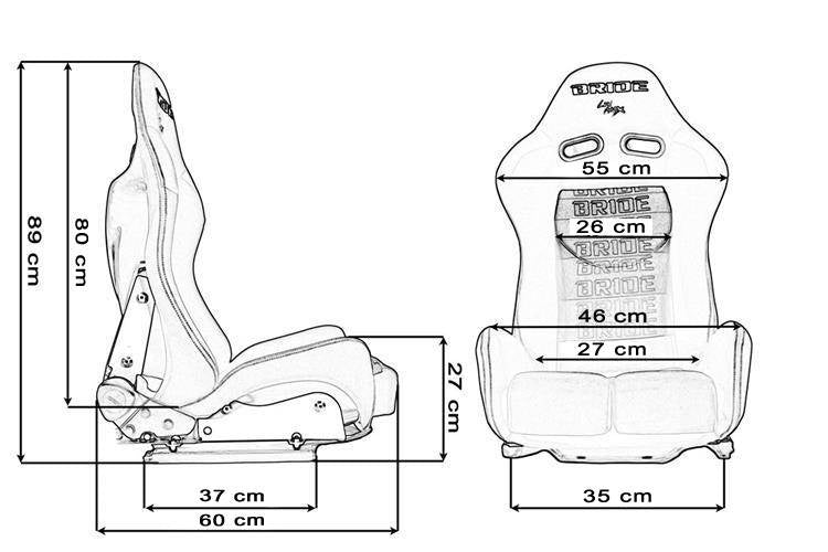 Bride Stradia Low Max Recliner Seats