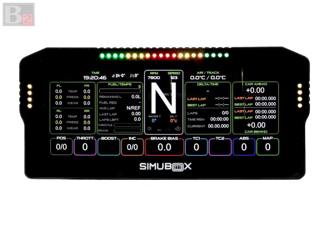 SimRuito 10.3 Inch Multi-Unit Dashboard Display Unit