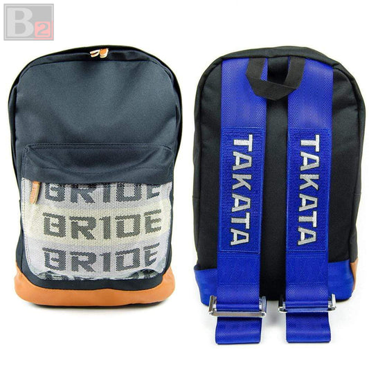 Takata Brown Racing Backpack (Blue)