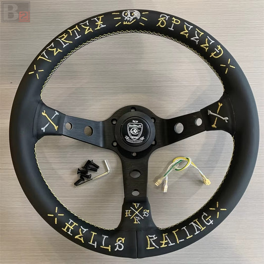 Vertex Custom Hells Racing 330mm Deep Dish Steering Wheel