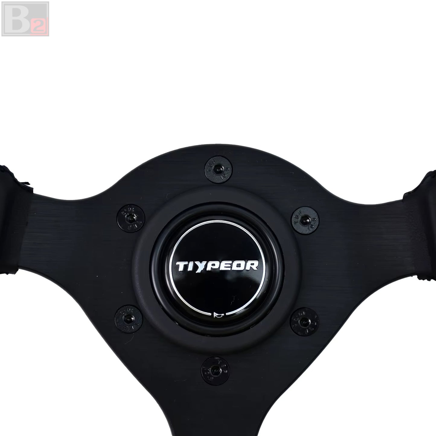 280mm Mini Kaido Racer Style Steering Wheel (Blue Center Stripe)