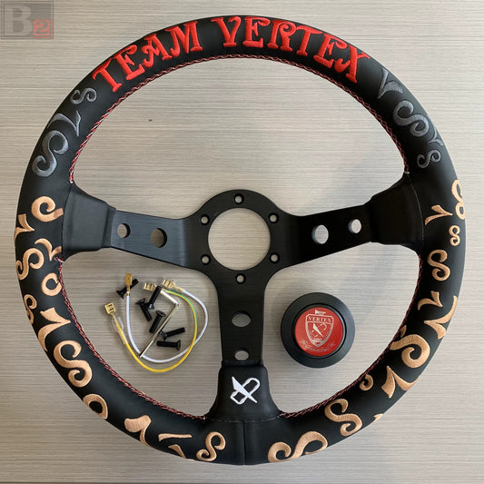 Team Vertex Leather Steering Wheel 330mm