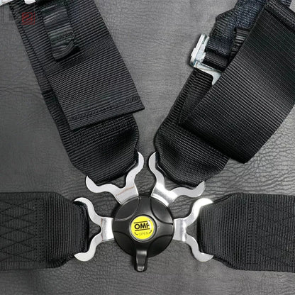 OMP 4 Point 3" Racing Seat Belt Quick Release Snap-On Harness