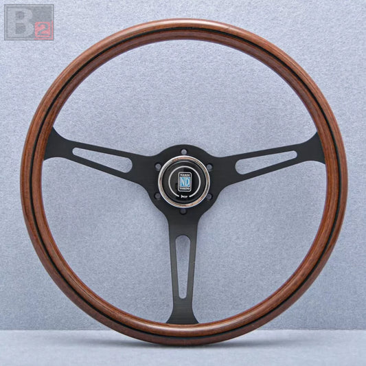 Nardi Classic 380mm Steering Wheel Mahogany Wood with Black Finish