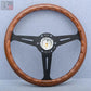 NARDI Classic 360mm Steering Wheel Mahogany Wood with Black Finish