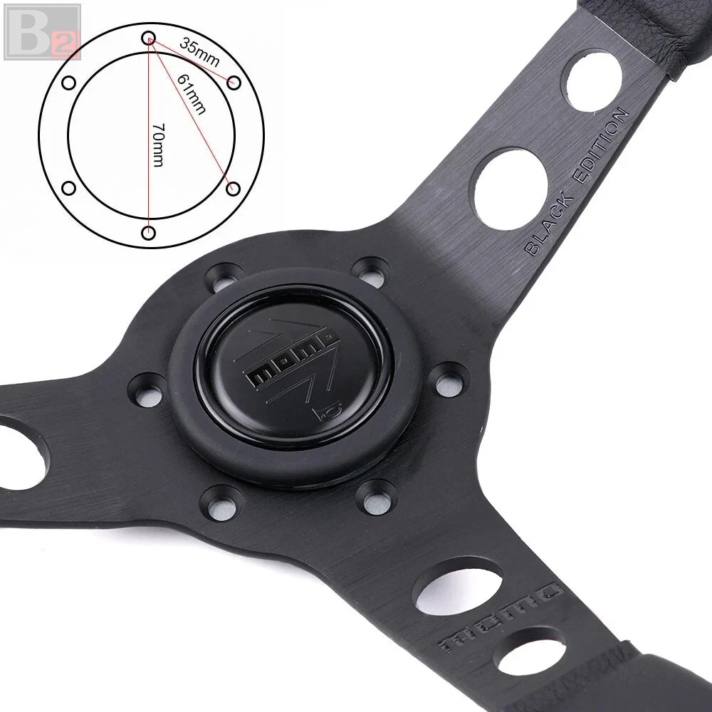 Momo Prototipo P5 Black Edition Deep Dish 350mm Steering Wheel