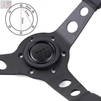 Momo Prototipo P5 Black Edition Deep Dish 350mm Steering Wheel