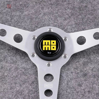 Momo Heritage Indy Silver 350mm Steering Wheel