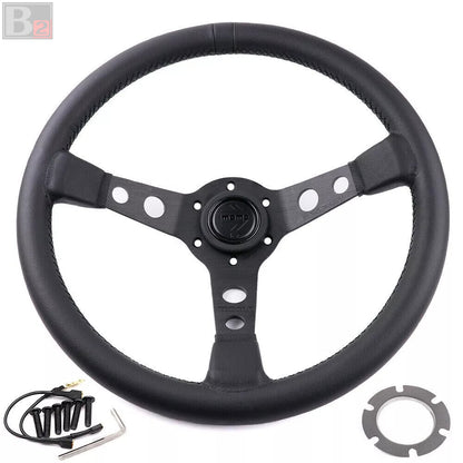 Momo Prototipo P5 Black Edition Deep Dish 350mm Steering Wheel