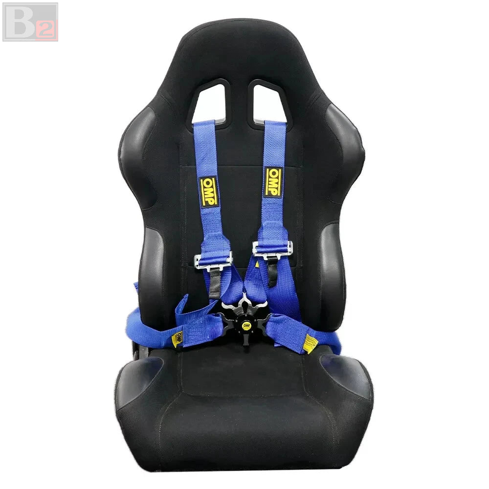 OMP 4 Point 3" Racing Seat Belt Quick Release Snap-On Harness