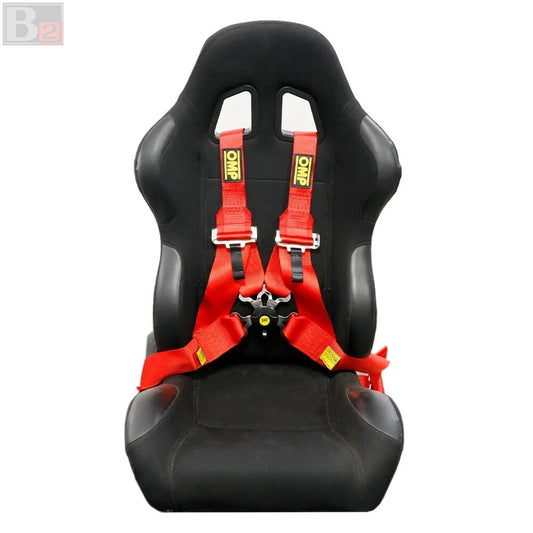 OMP 4 Point 3" Racing Seat Belt Quick Release Snap-On Harness