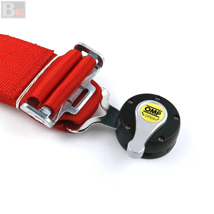 OMP 4 Point 3" Racing Seat Belt Quick Release Snap-On Harness