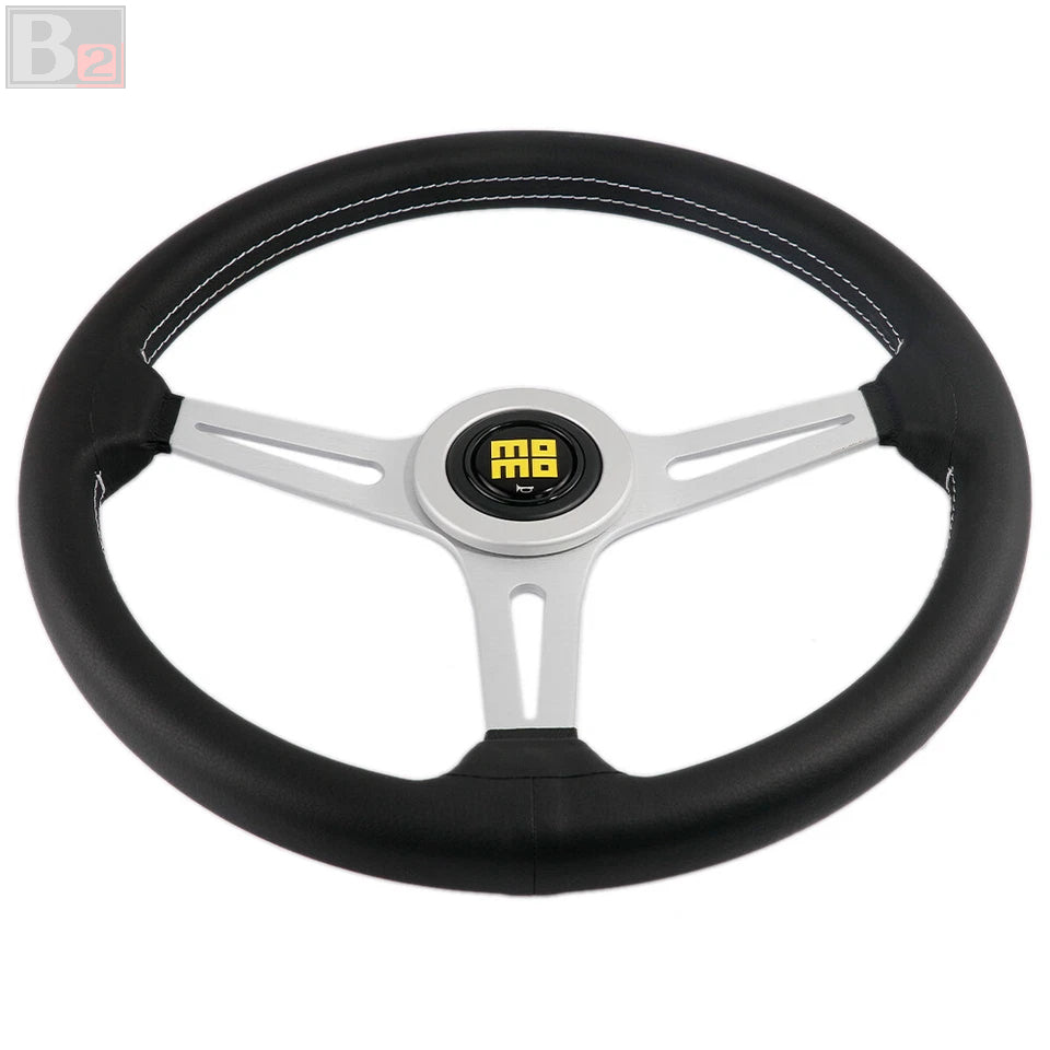 Momo 380mm Retro Series Leather Steering Wheel