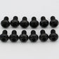 Titanium Round Steering Wheel Bolts - Black (M5 x 8mm)